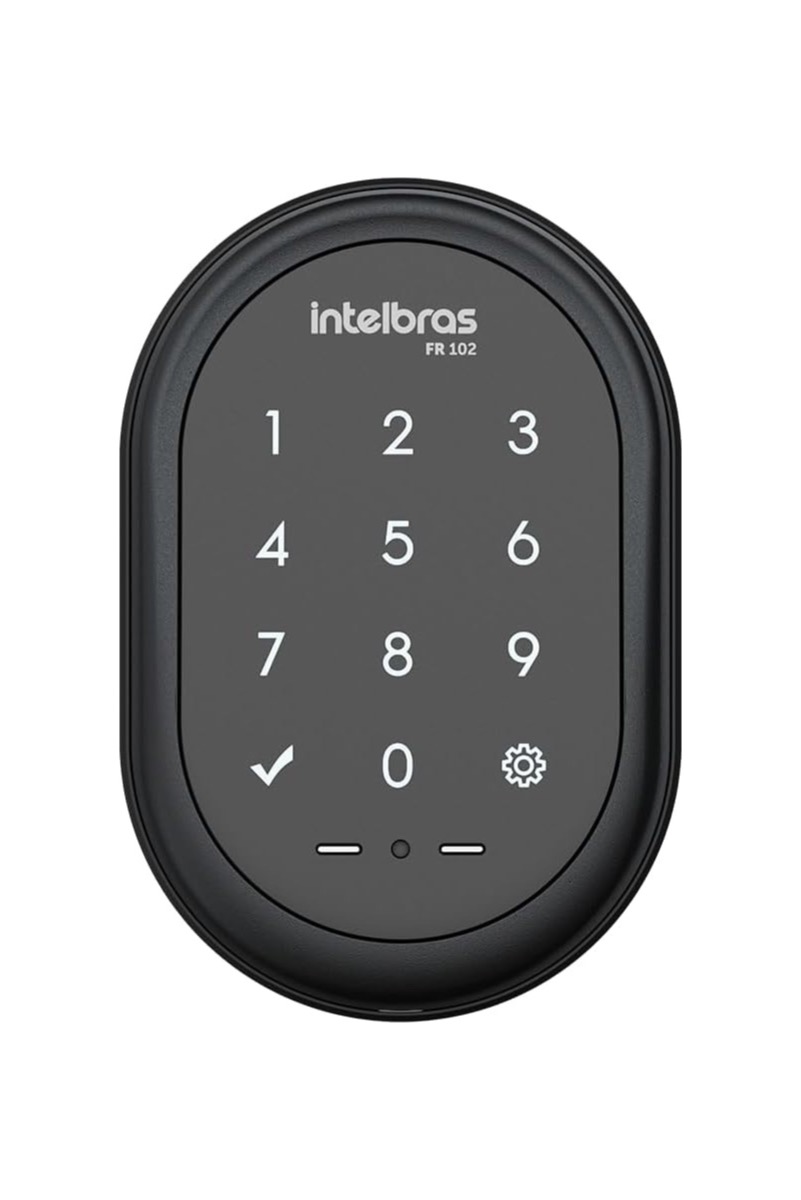 Fechadura Digital de Sobrepor Intelbras FR 102 Preta com Senha