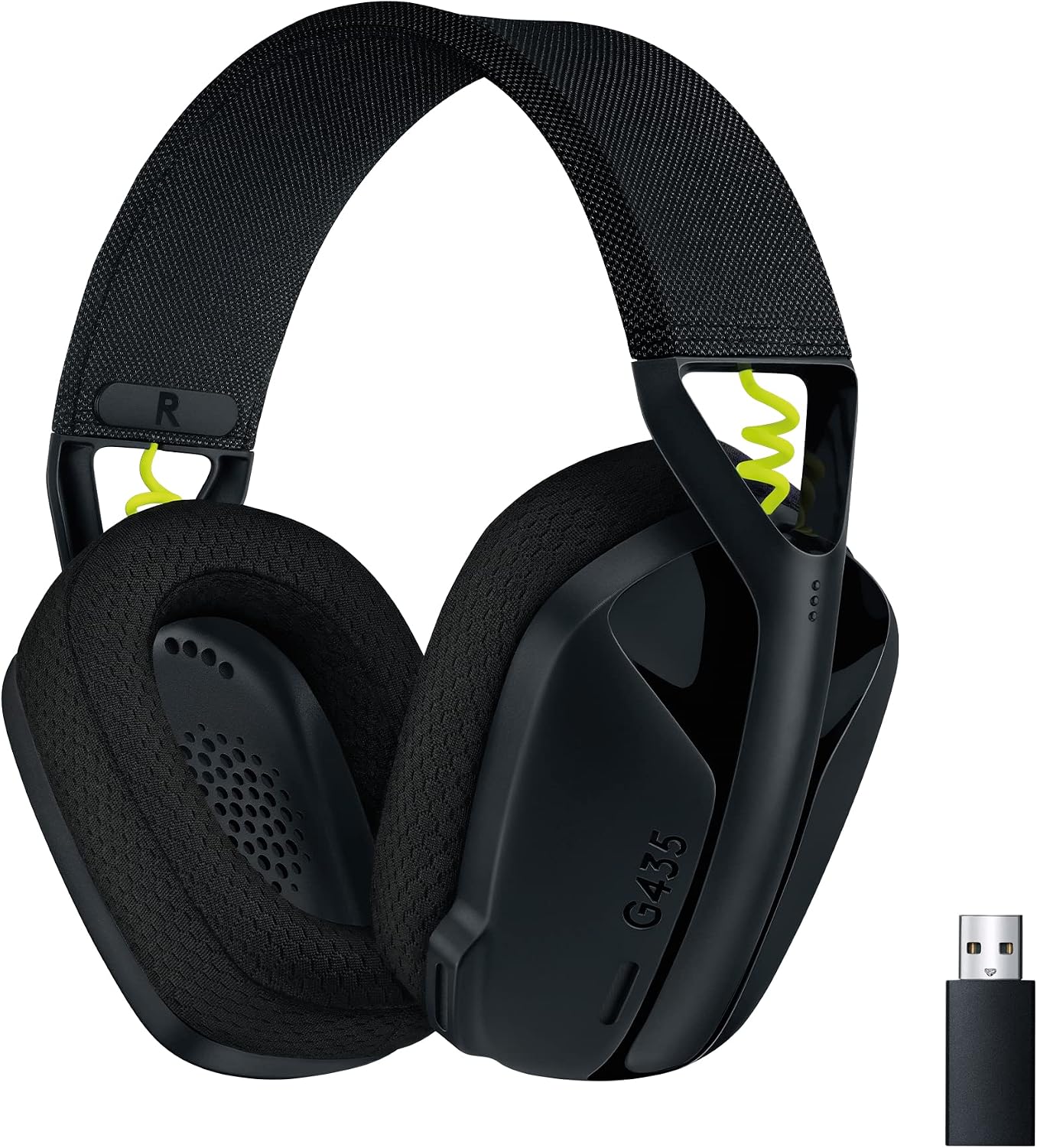 Headset Gamer Sem Fio Logitech G435 LIGHTSPEED e Bluetooth, 165 g, Preto