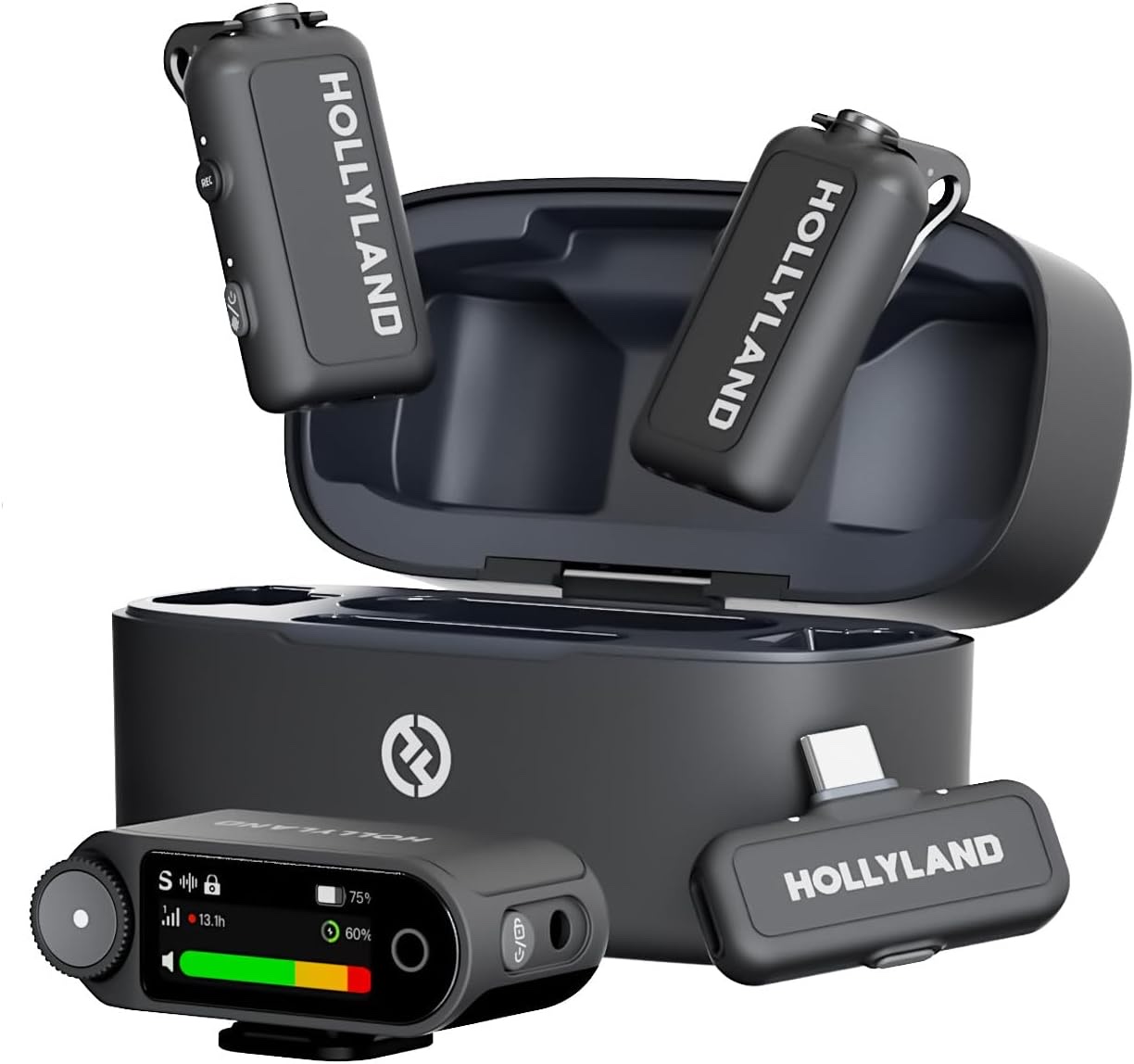 Microfone de lapela sem fio Hollyland Lark MAX 2 Combo - Hollyland