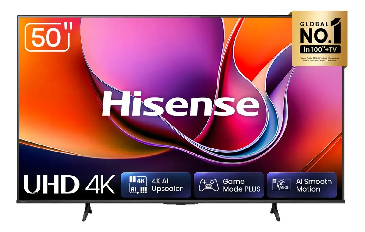 Smart TV Hisense 50″ 4K 50A6NV VIDAA, HDR10, HLG, DTS Virtual X, Compatível com Alexa