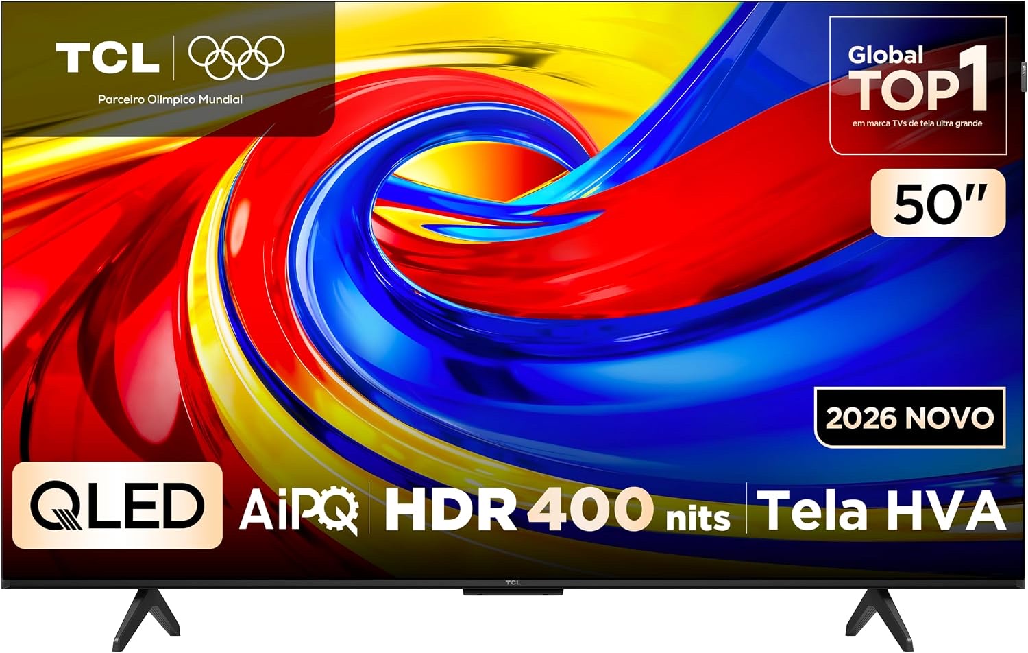 Smart TV TCL 50″ QLED 4K P7L Google TV HDR10+ Dolby Vision 50P7L