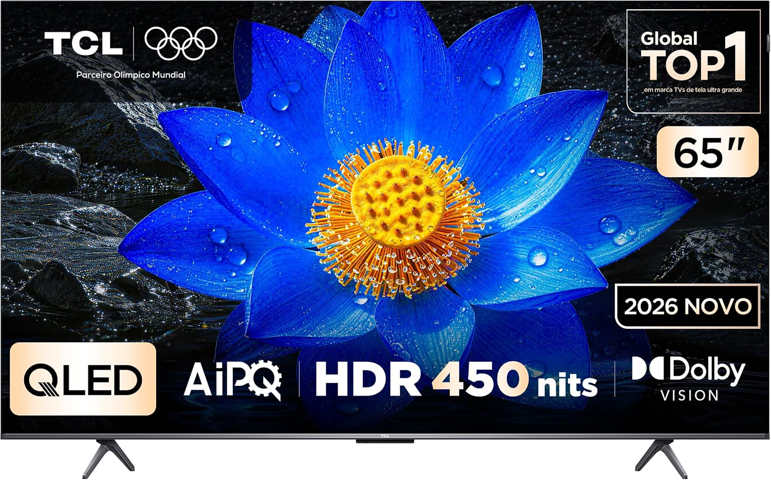 Smart TV TCL 65″ QLED 4K P8LS Google TV HDR10+ Dolby Vision 65P8LS