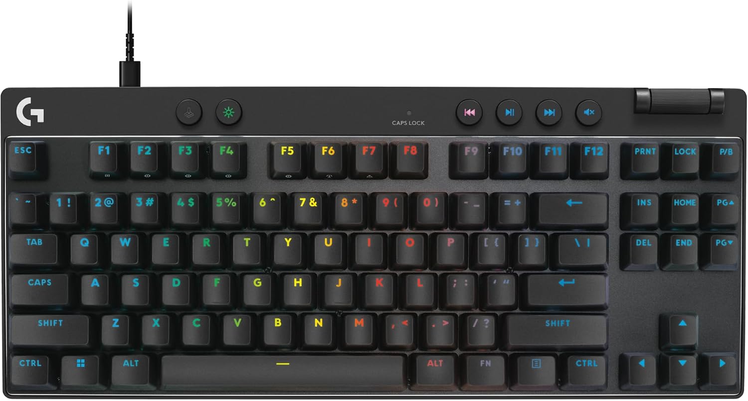Teclado Magnético Logitech G PRO X TKL RAPID Preto - Logitech